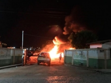 Criminosos incendeiam dois �nibus do transporte p�blico de Cascavel