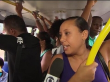 Amarelinhos: passageiros reclamam das condi��es do transporte complementar