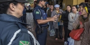 Guarda Municipal refor�a a��es de seguran�a no transporte coletivo em Curitiba.