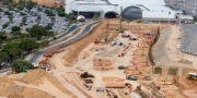 Obra inacabada para a Copa do Mundo de 2014 � retomada no aeroporto
